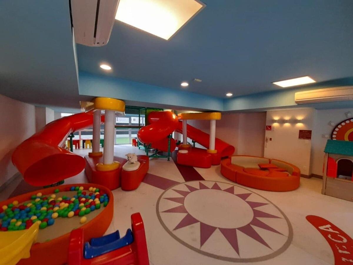 Lazer Completo Com Piscina E Sauna No Gonzaga Santos Kültér fotó