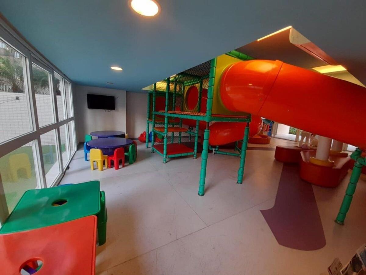 Lazer Completo Com Piscina E Sauna No Gonzaga Santos Kültér fotó