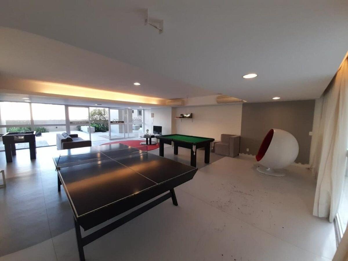 Lazer Completo Com Piscina E Sauna No Gonzaga Santos Kültér fotó